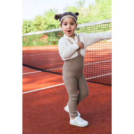 Silly Silas Oyster Grey Striped Footless Strømpebukser