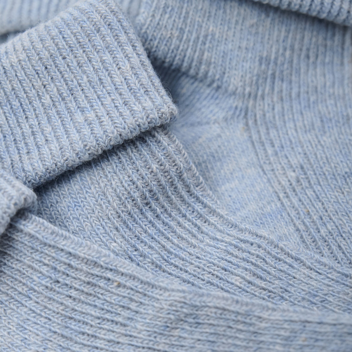 Minymo Winter Sky Baby Rib Strømpe Med Fold 2-Pakning