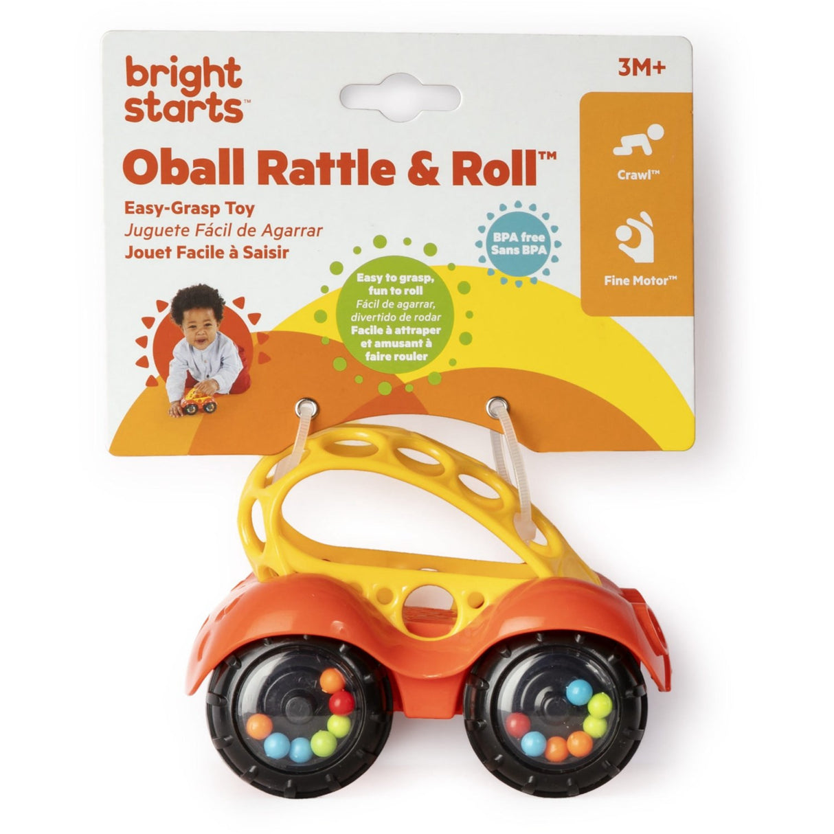 Bright Starts Red Leketøy Bil Skrangle & Roll Buggie™