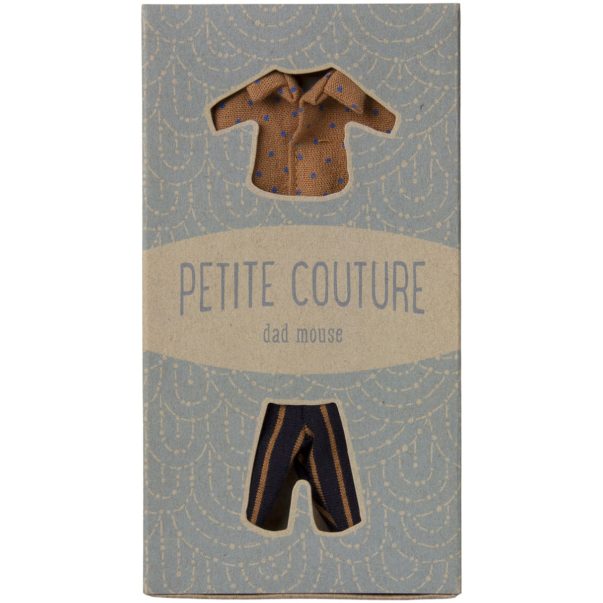 Maileg Skjorte Og Striped Pants, Dad Mouse