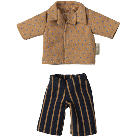 Maileg Skjorte Og Striped Pants, Dad Mouse