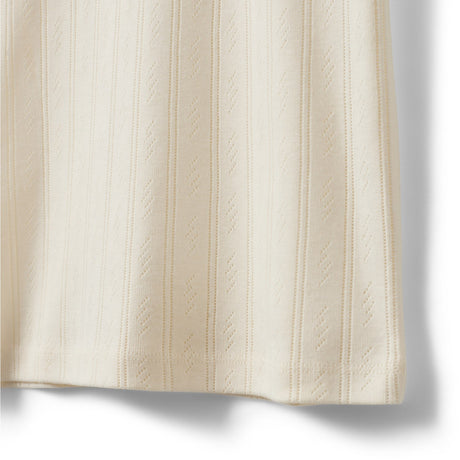 Sofie Schnoor Off White Pipersy Pointelle T-Skjorte