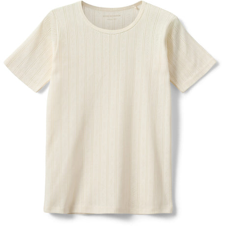 Sofie Schnoor Off White Pipersy Pointelle T-Skjorte