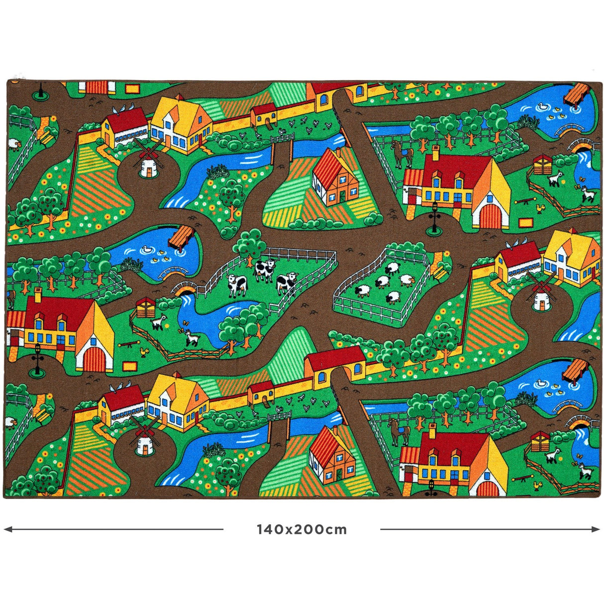 Rebel Roads Farm Life Teppe - 140 X 200 Cm