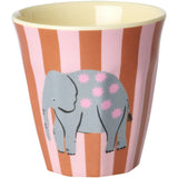 Rice Fun Fair Print Pink Melamine Kopper Small 6 Pakke