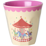 Rice Fun Fair Print Pink Melamine Kopper Small 6 Pakke