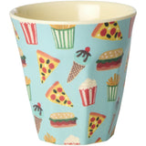 Rice Fun Fair Print Mint Melamine Kopper Small 6 Pakke