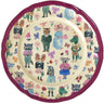 Rice Nathalie Lété Theme Bordeaux Melamine Vintage Side Tallerken