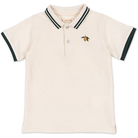 Konges Sløjd Antique White Florian Polo T-Skjorte Gots