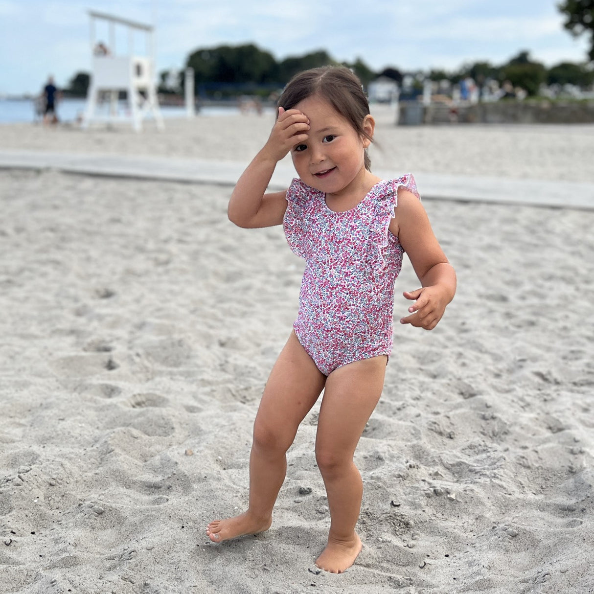 Petit Crabe Wiltshire Bud Badedrakt - Laget med Liberty© Stoff