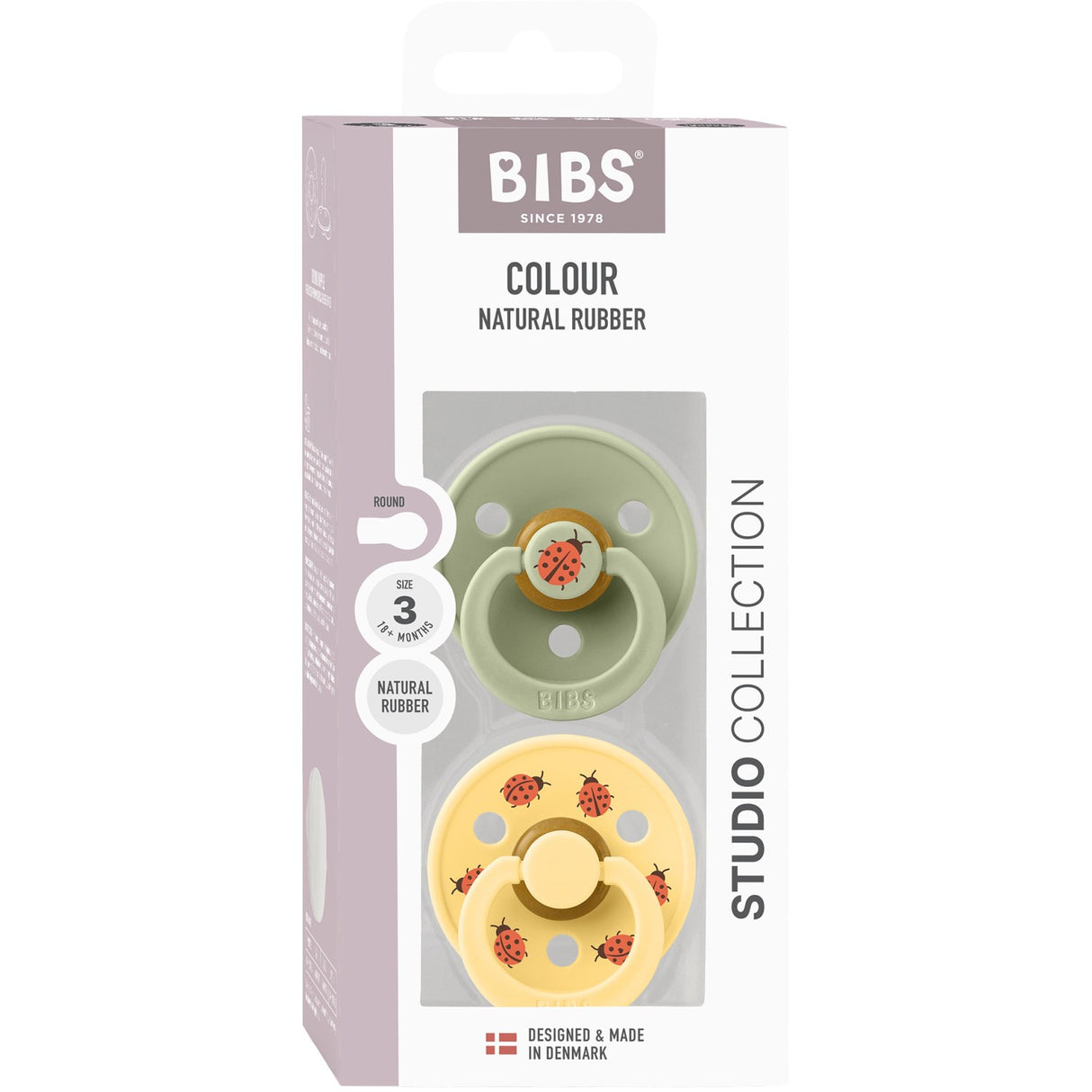 Bibs Sage Mix Smokk Studio Colour Ladybug Latex 2-Pakning