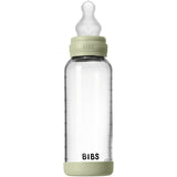 Bibs Sage Glass Baby Flaske Round Silicone Medium Flow