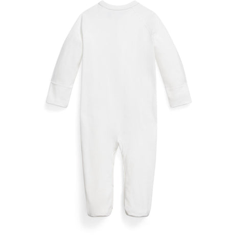 Ralph Lauren Baby White Solid Coverall