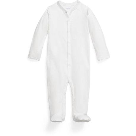 Ralph Lauren Baby White Solid Coverall