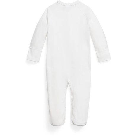Ralph Lauren Baby White Solid Coverall