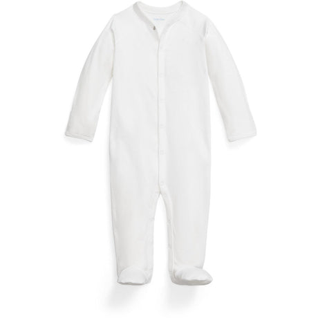 Ralph Lauren Baby White Solid Coverall