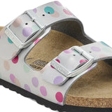 Birkenstock Arizona Kids BF Elec. Metal. Silver Dots