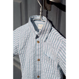 THE NEW Siblings X Luksusbaby Blue Fog Striped Ojo Skjorte