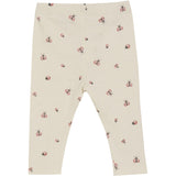 Minymo White Swan Leggings AOP Rib