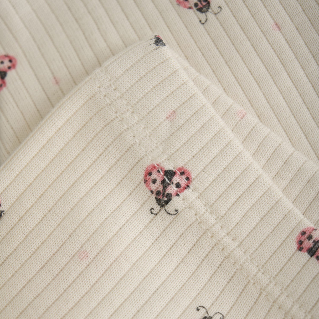 Minymo White Swan Leggings AOP Rib