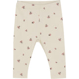 Minymo White Swan Leggings AOP Rib