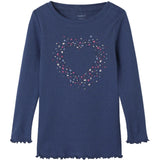 Name It Blue Indigo Nmfnimma Ls Slim Topp Pb
