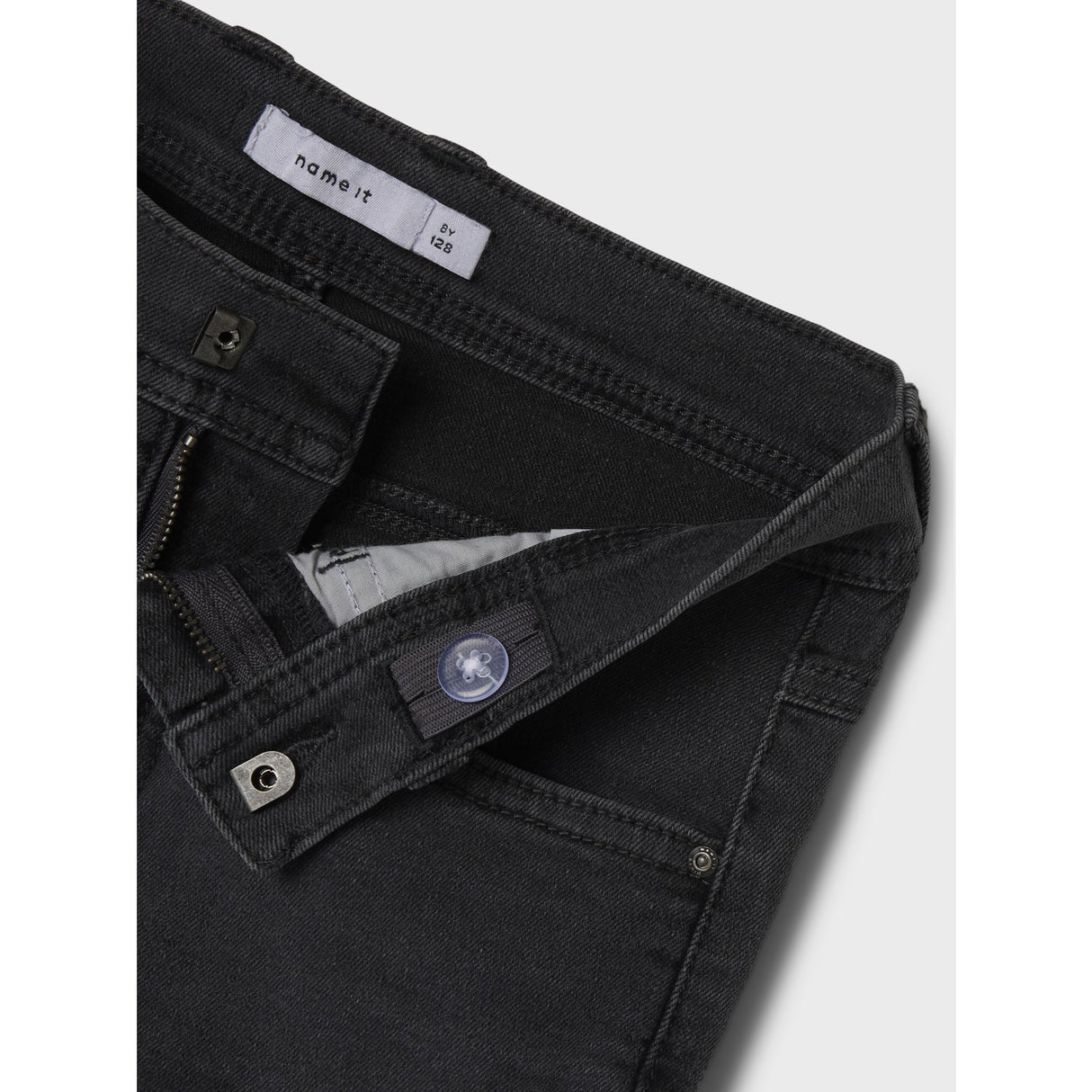 Name It Dark Grey Denim Nkmryan Straight Jeans 8808-Dt Tb