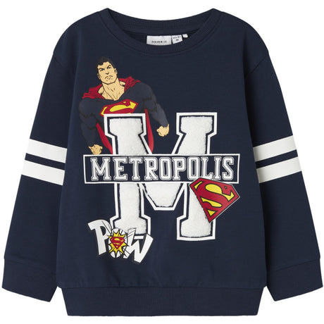 Name It Navy Blazer Nmmjasp Superman Nreg Sweat Unb Wab