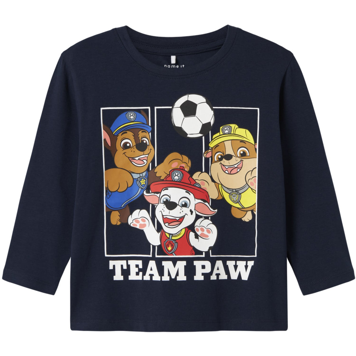 Name It Navy Blazer Nmmjoll Paw Nreg Ls Topp Noos Cplg