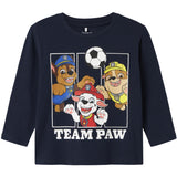 Name It Navy Blazer Nmmjoll Paw Nreg Ls Topp Noos Cplg