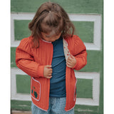 Fliink Pompeian Red Aop Kota Berry Jakke