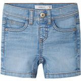 Name It Light Blue Denim Nmmsilas Slim L Dnm Shorts 3339-Is Tb
