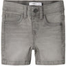 Name It Light Grey Denim Nmmsilas Slim L Dnm Shorts 3339-Is Tb