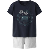 Name It Dark Sapphire Nmmjaspen Ss Shorts Sett Pb