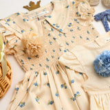 Konges Sløjd Rosa Bleu Celebration Sheeny Smock Kjole