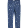 Name It Medium Blue Denim Heart Nmfsalli Slim Dnm Leggings 2352-Vb Noos