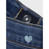 Name It Denim Blue Hearts Nmfbella Mom Shaped Jeans 3555-On Noos