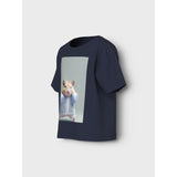 Name It Navy Blazer Boxing Hamster Nmmvoto Ss Nreg Topp