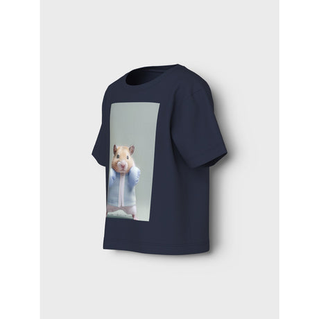 Name It Navy Blazer Boxing Hamster Nmmvoto Ss Nreg Topp