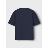 Name It Navy Blazer Giraffe Nmfvotea Ss Nreg Topp