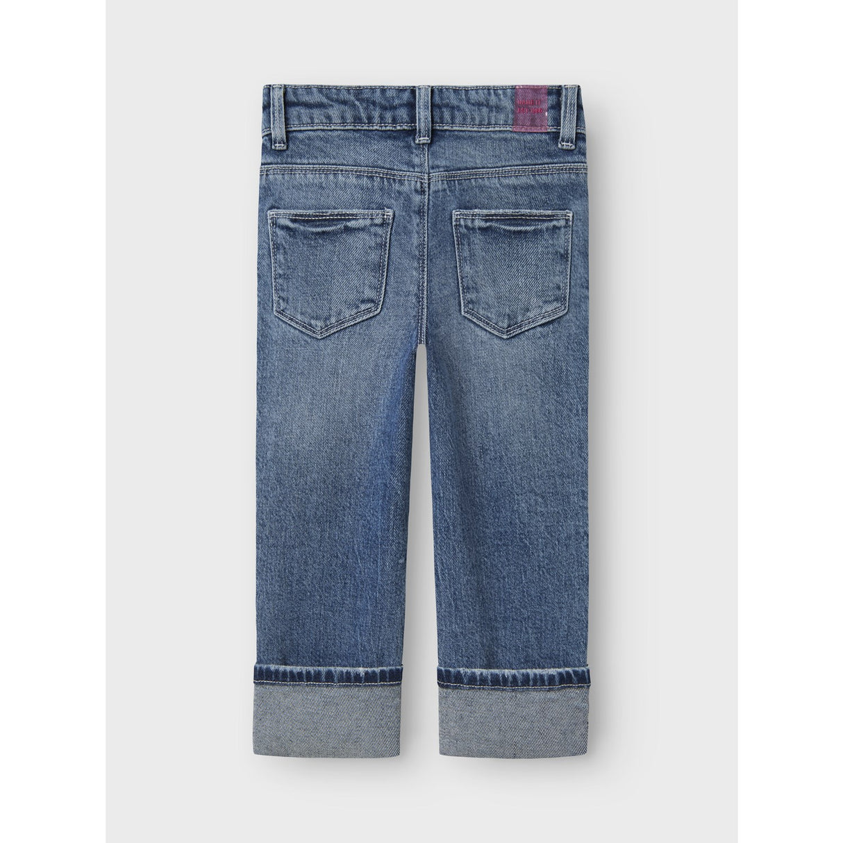 Name It Medium Blue Denim Nmfrose Straight Fold Jeans 4224-Az Noos