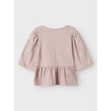 Name It Burnished Lilac Nmfkesia 3/4 Sleeve Topp