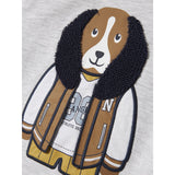 Name It Light Grey Melange Nmmkamden Ls Sweat Unb