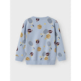 Name It Dusty Blue Nmmkeaton Ls Nreg Sweat Unb