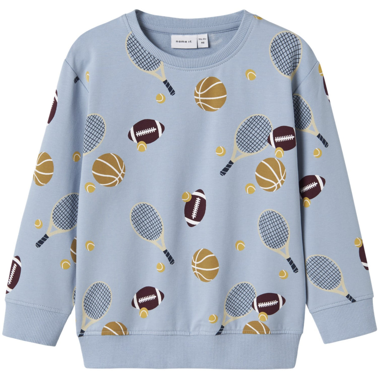 Name It Dusty Blue Nmmkeaton Ls Nreg Sweat Unb