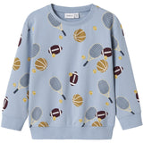 Name It Dusty Blue Nmmkeaton Ls Nreg Sweat Unb