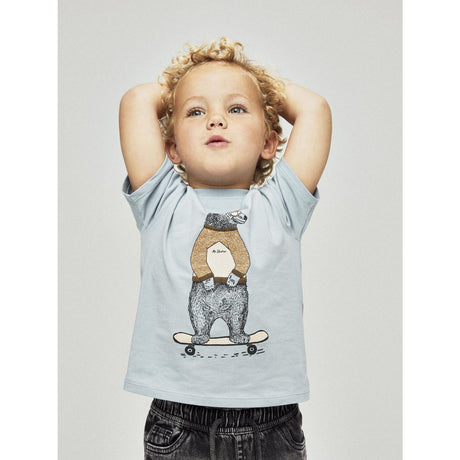 Name It Dusty Blue Nmmlinden Ss Nreg Topp Box