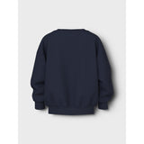 Name It Navy Blazer Dog Bow Nmfvallene Ls Rlx Sweat Unb
