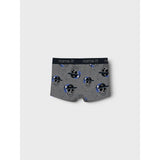 Name It Dark Grey Melange Nkmboxer 3P Dark Grey Mel Skull Noos