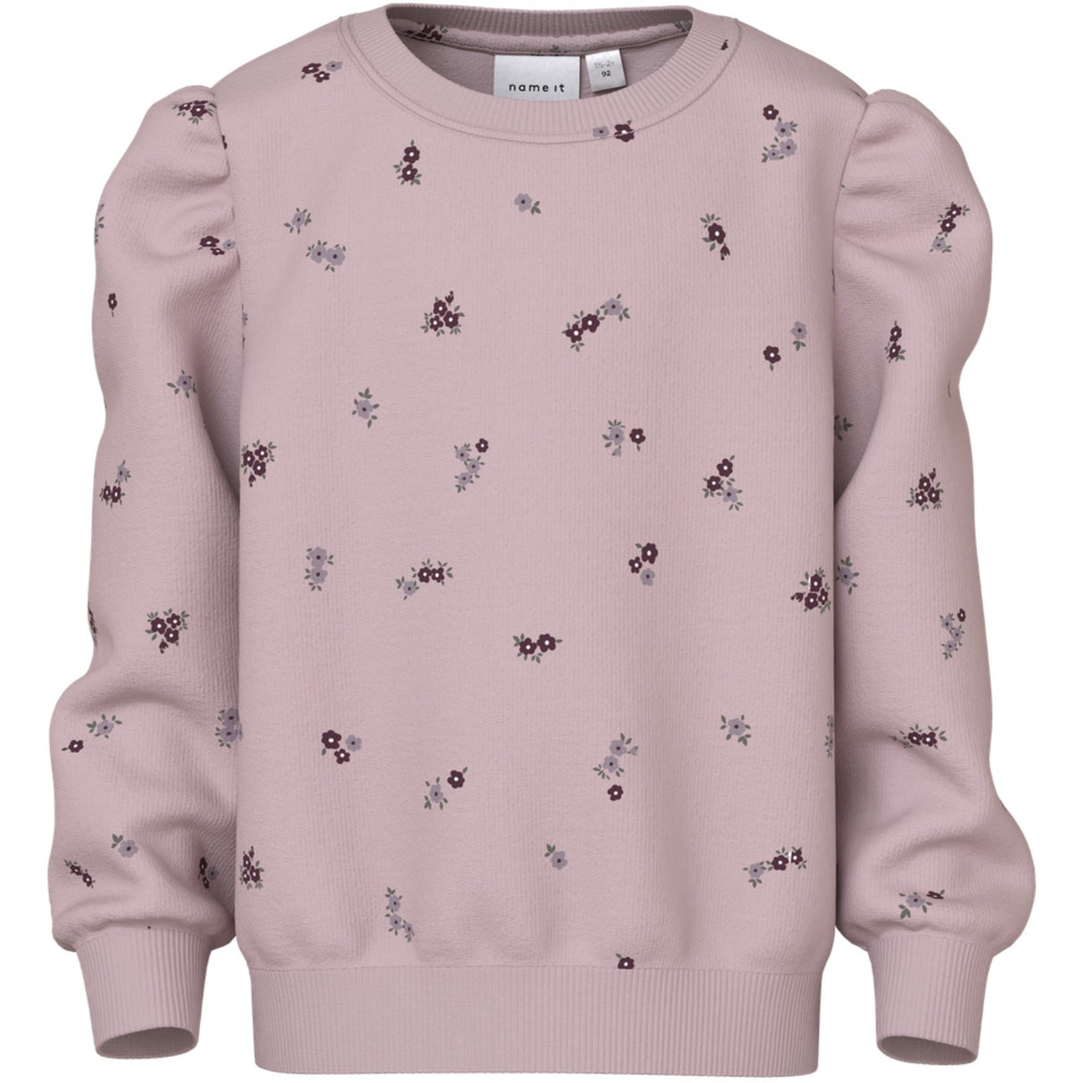 Name It Burnished Lilac Nmflower Ls Sweat Bru